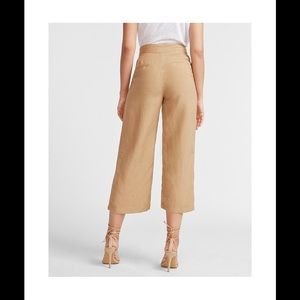Express cropped wide leg high rise pant